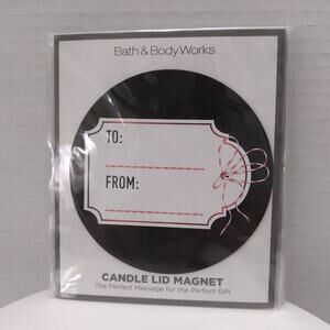 NWT Bath and Body Works Set of 5 Holiday 3-Wick Candle Topper Magnets